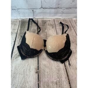 SCANDALE Women’s Lace Underwire Push-Up Bra / Size: 34C